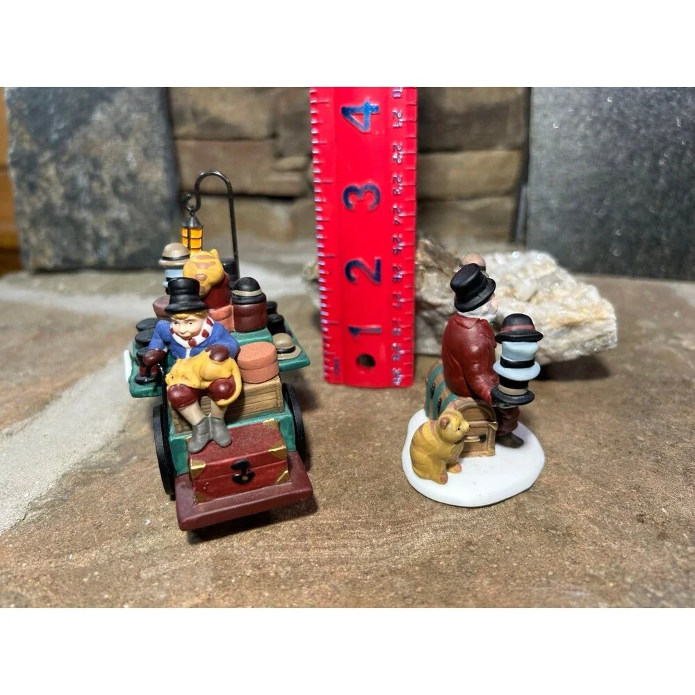 Dept 56 Chelsea Hat Monger & Cart  w/ box